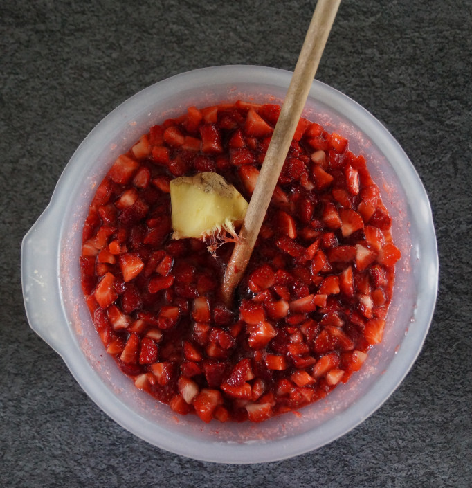 Confiture fraises-gingembre
